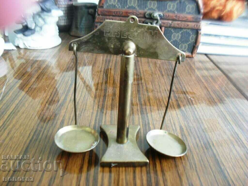 Miniature Bronze Apothecary Scale "Prestim"