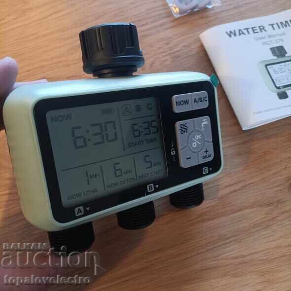 Τάιμερ ποτίσματος με 3 εξόδους, προγραμματιζόμενα χρονοδιαγράμματα, rain d - 5 Τάιμερ ποτίσματος με 3 εξόδους, προγραμματιζόμενα χρονοδιαγράμματα, rain d - 5