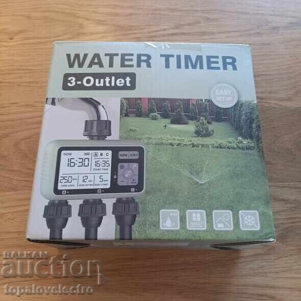 NEW! Automatic irrigation computer, timer with 3 outlets, Ra - 7