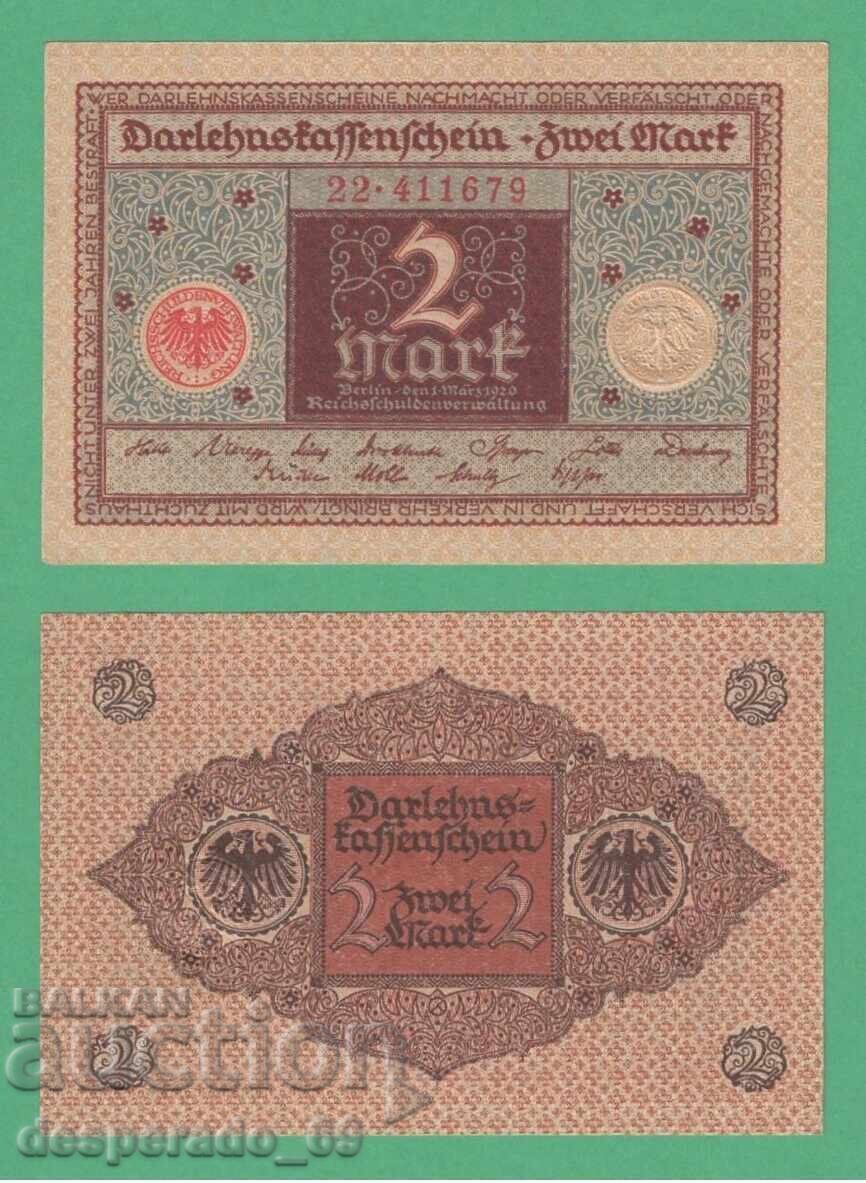 (¯`'•.¸ΓΕΡΜΑΝΙΑ 2 γραμματόσημα 1920 UNC (παραλλαγή 1)¸.•'´¯) (¯`'•.¸ΓΕΡΜΑΝΙΑ 2 γραμματόσημα 1920 UNC (παραλλαγή 1)¸.•'´¯)
