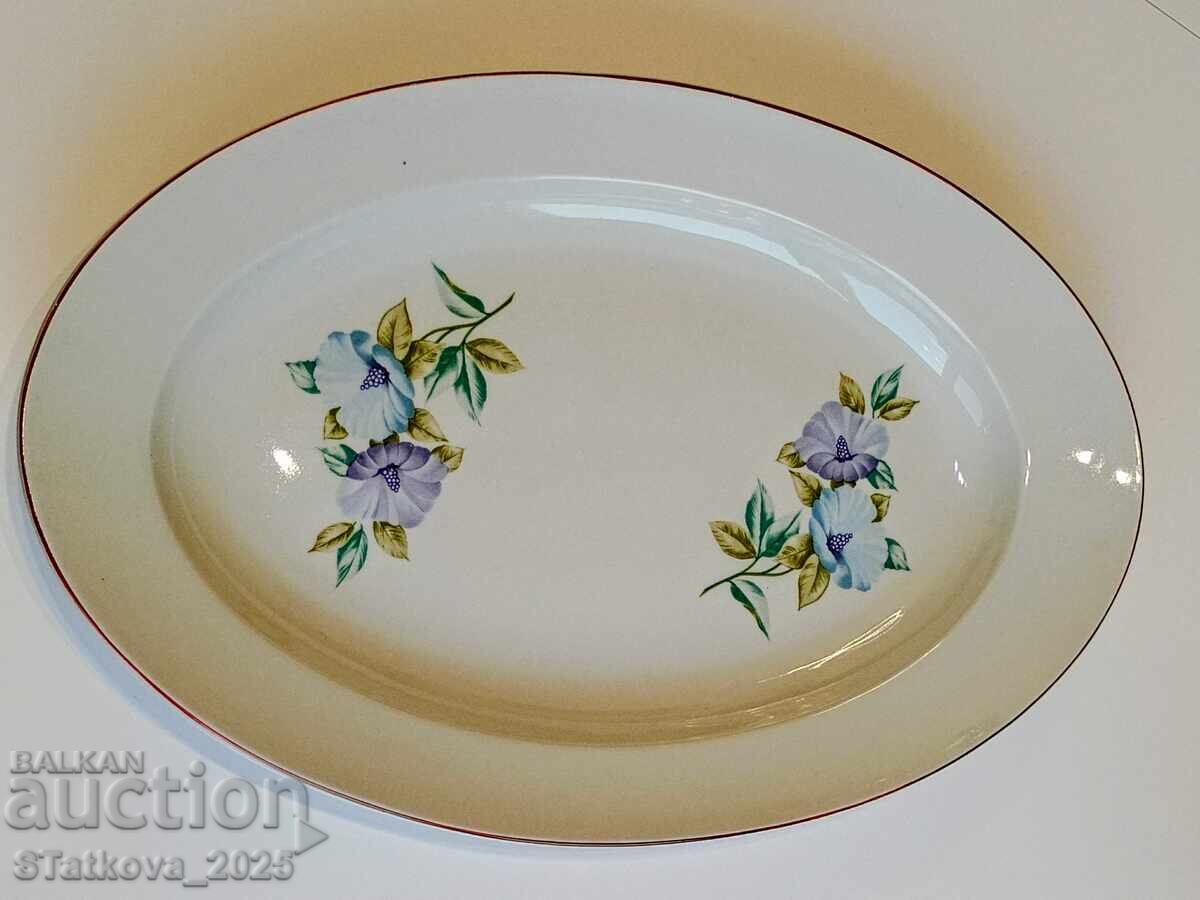 Порцеланово българско ретро плато ,,,Китка,, с цена 10.00 лв. | € 5.11