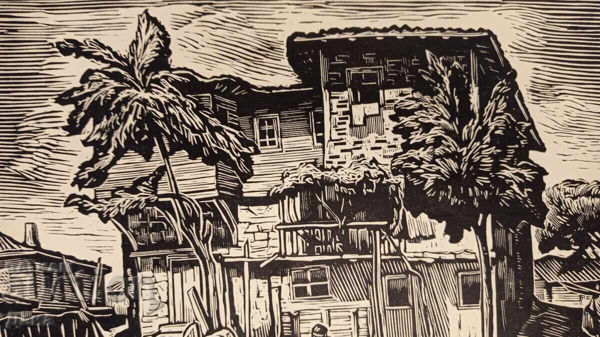 Gravură Evtim Tomov 1962 - 5