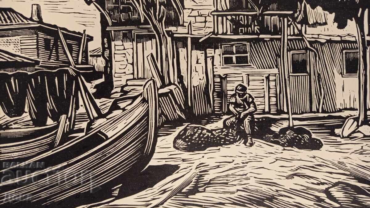 Gravură Evtim Tomov 1962 - 6
