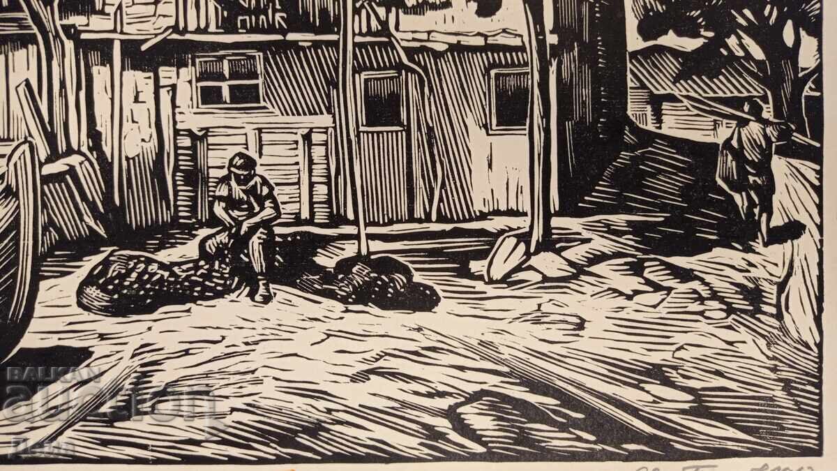 Gravură Evtim Tomov 1962 - 7