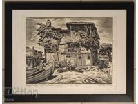 Gravură Evtim Tomov 1962