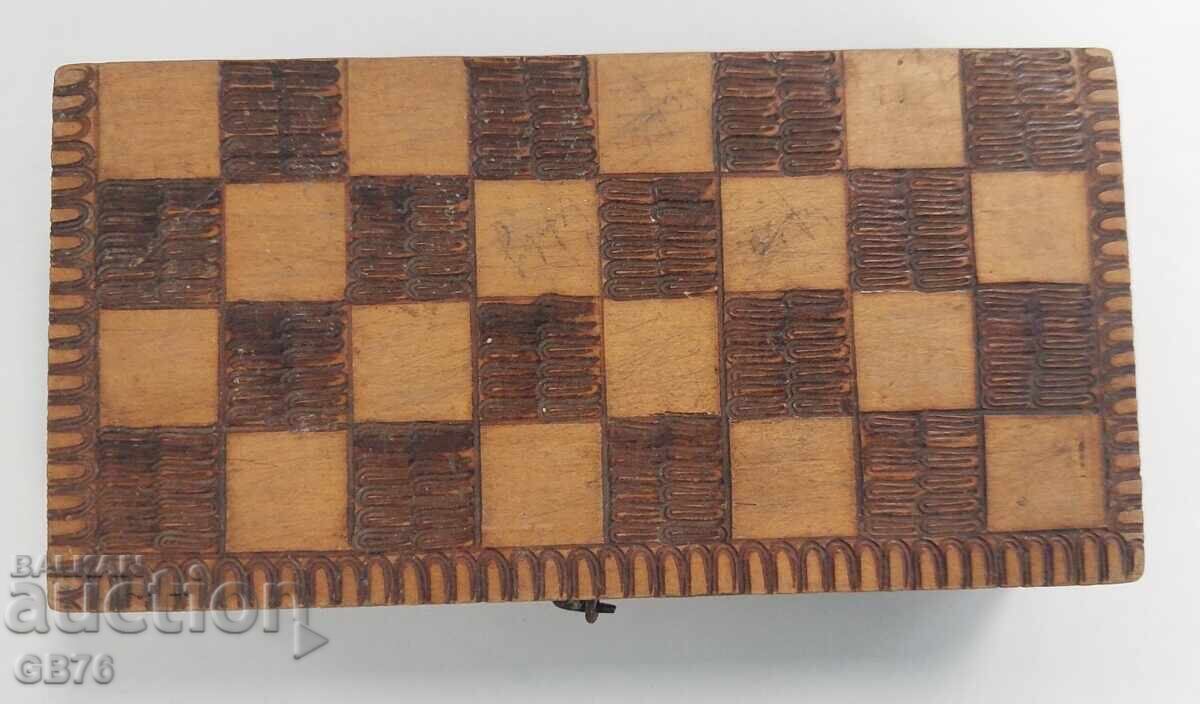 Old wooden chess set with price 30.00 BGN | € 15.34