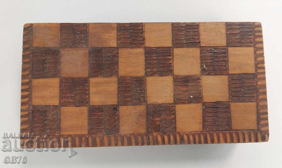 Old wooden chess set - 5