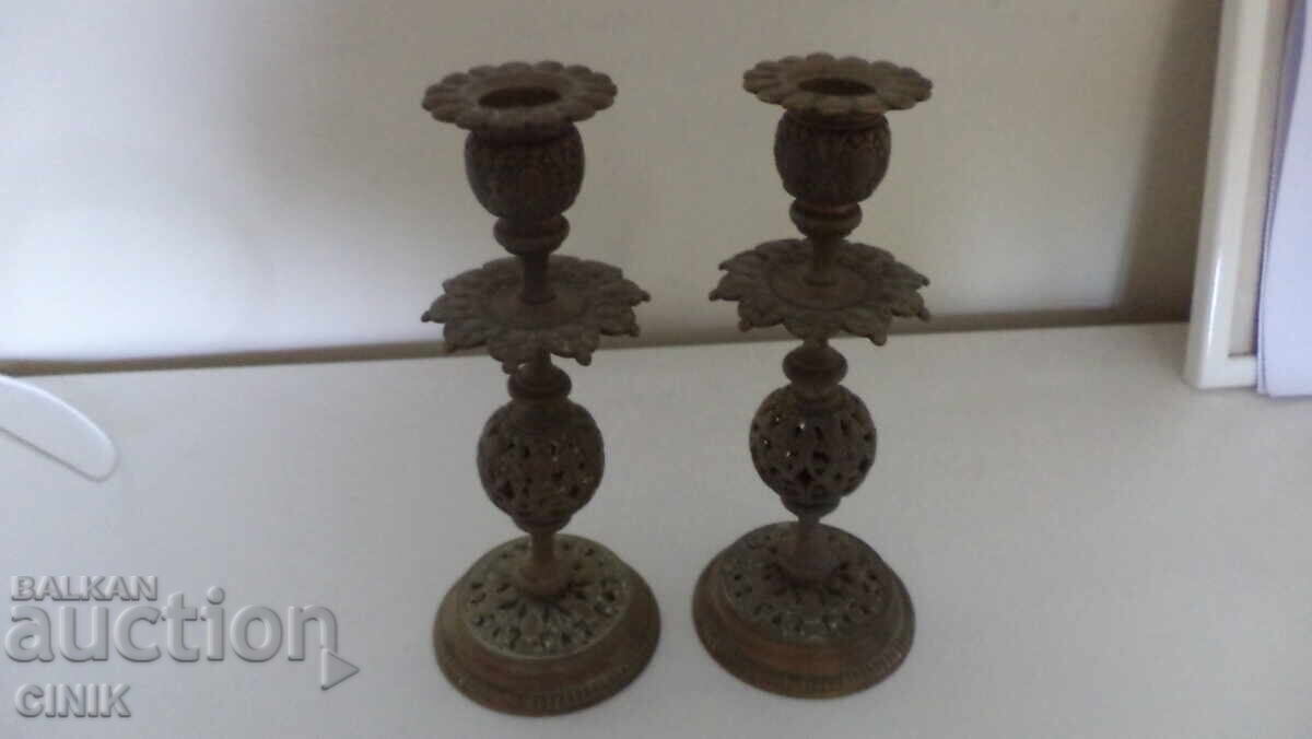TWO CANDLESTICKS