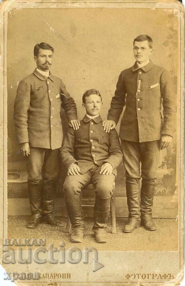 FOTOGRAFIE VECHE - CARTON - BR. KAȚAROV - HASKOVO - 0214