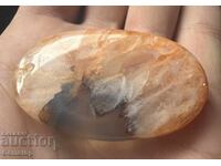 ΒΖΤ! 145 k φυσικό ρουτιλιωμένο χαλαζία οβάλ μενταγιόν από 1στ