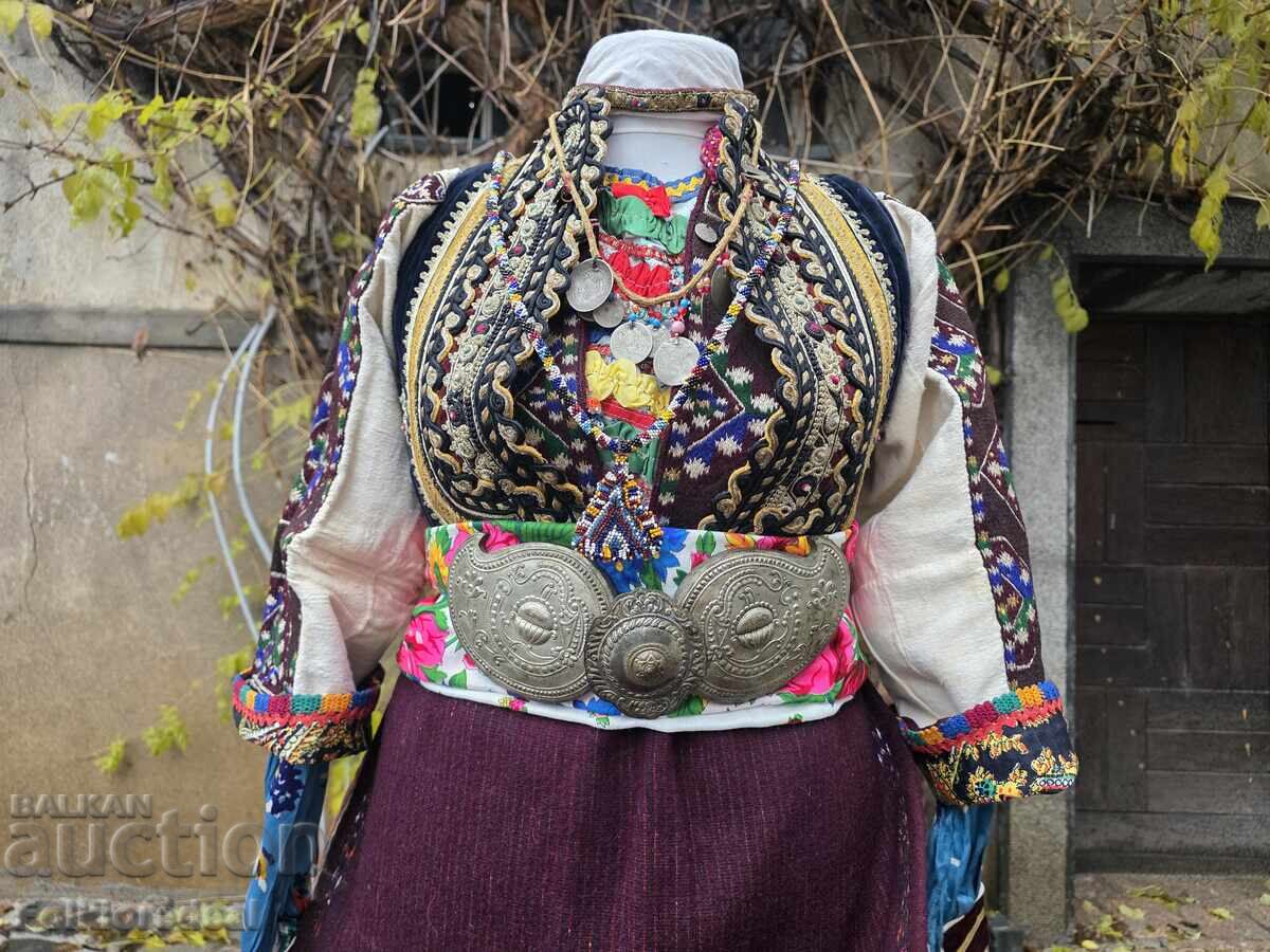 Women's costume, complete, from Suva Gora with "pafti" (belts with decorative metal clasps) with price 5000.00 BGN | € 2556.46 Women's costume, complete, from Suva Gora with "pafti" (belts with decorative metal clasps) with price 5000.00 BGN | € 2556.46