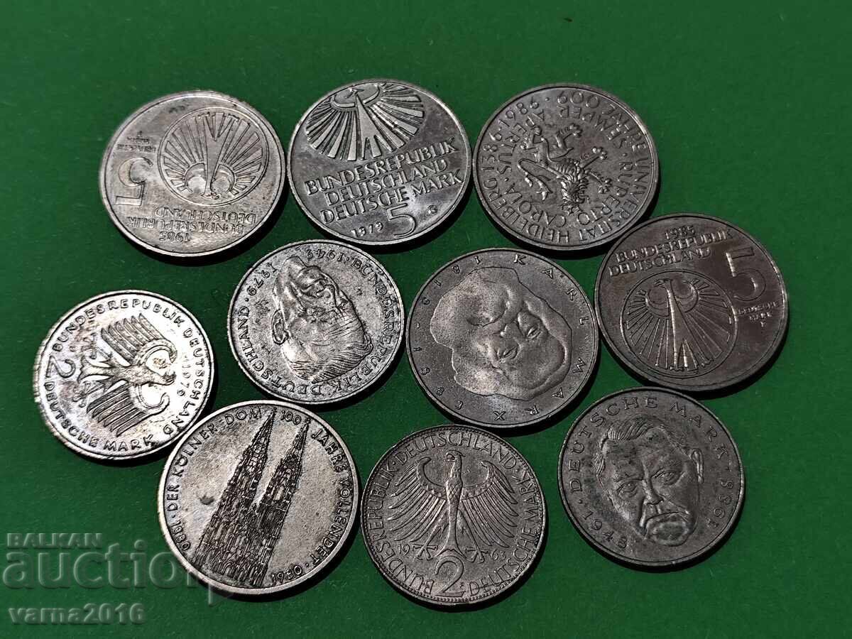 Auction  GERMANY - Lot/ 10 Coins