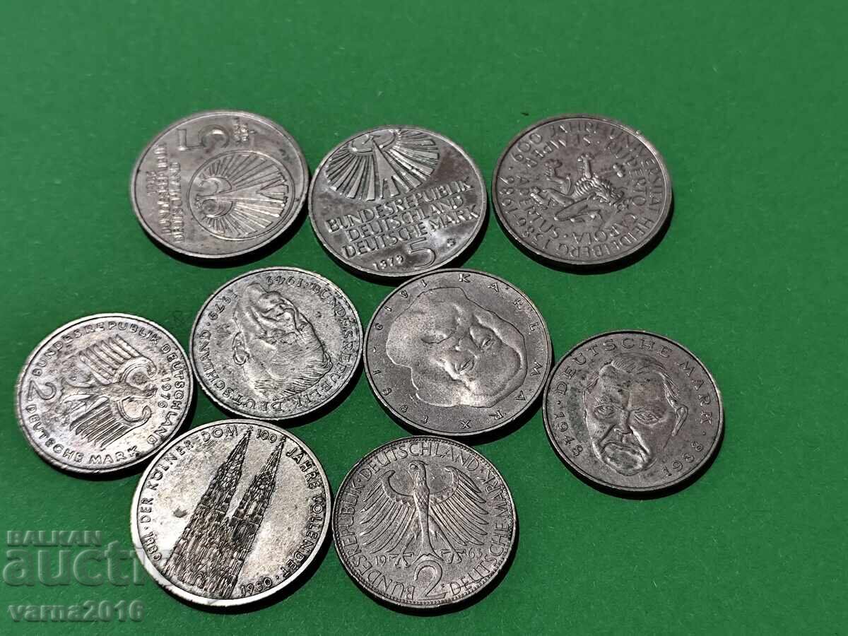 Delivery of GERMANY - Lot/ 10 Coins