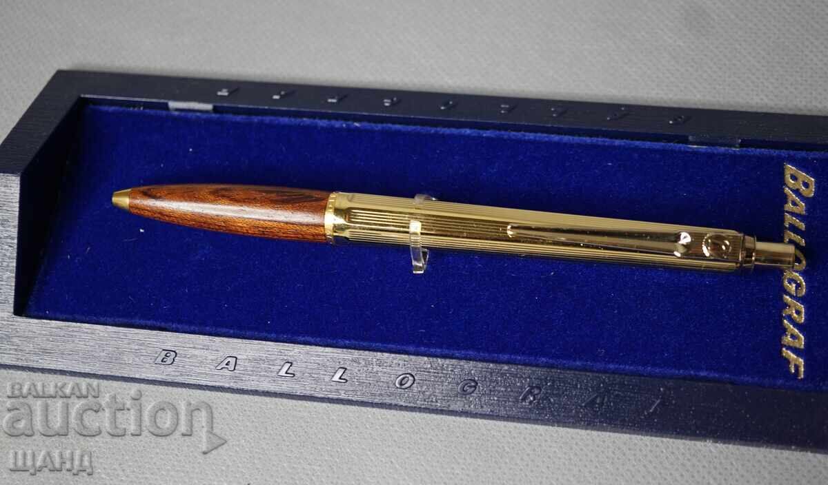 Auction  Ballograf gold-plated promotional pen Electroimpex