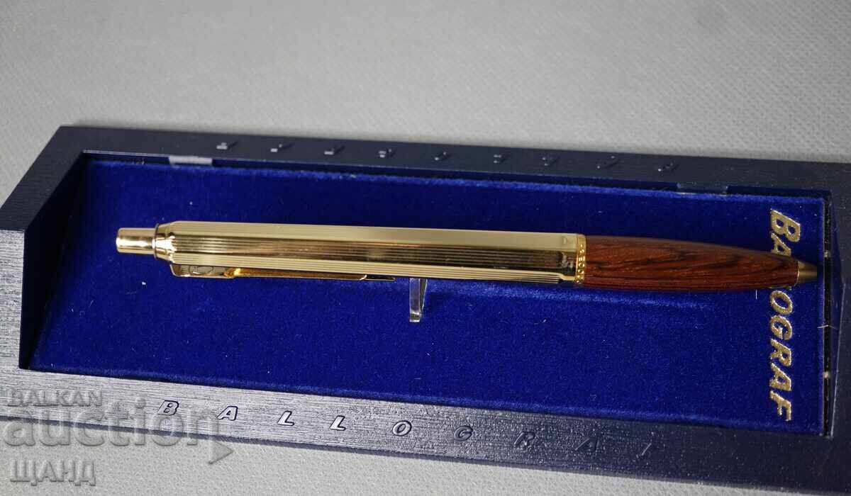 Delivery of Ballograf gold-plated promotional pen Electroimpex