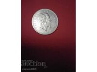 Монета 5 лири Италия 1874г.