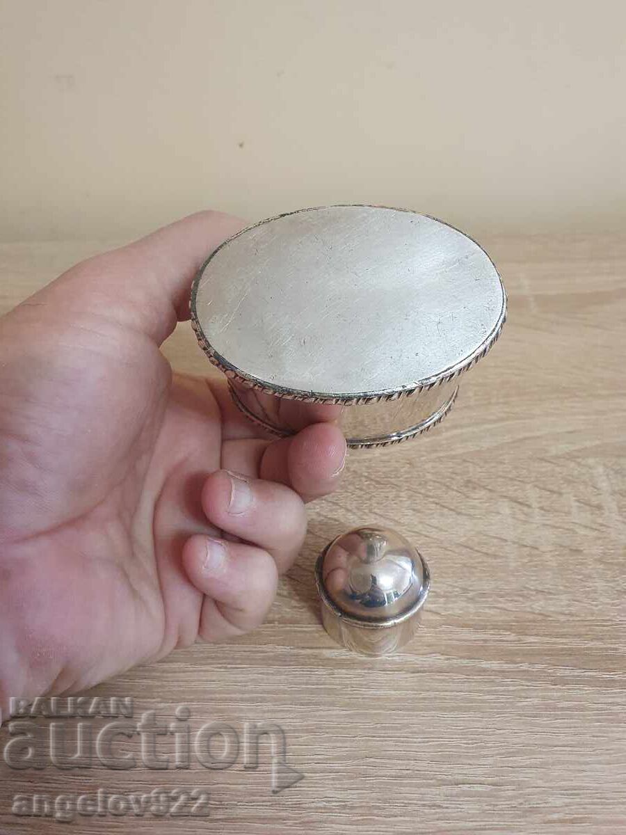 Sticlă vintage metalică argintată!!! - 6