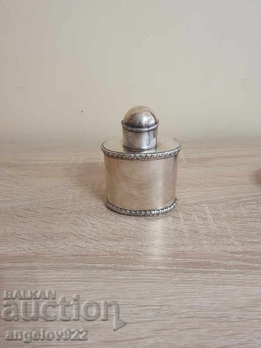 Sticlă vintage metalică argintată!!!