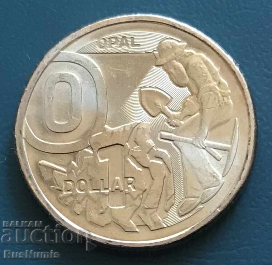 Австралия. 1 долар 2022 г. Буква О.