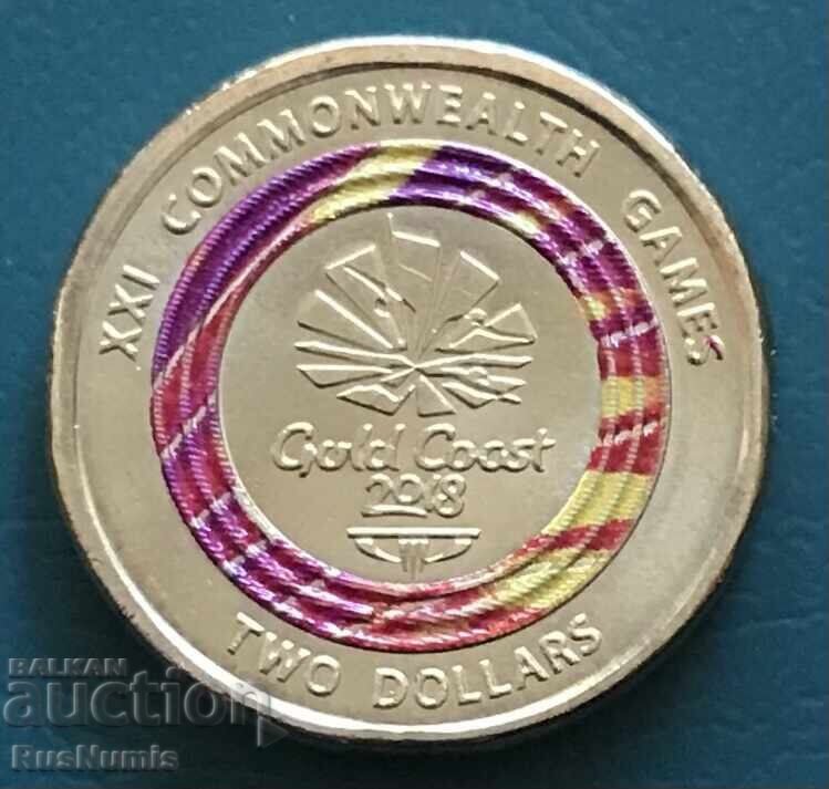 Αυστραλία. 2 δολάρια 2018. Αγώνες της Κοινοπολιτείας