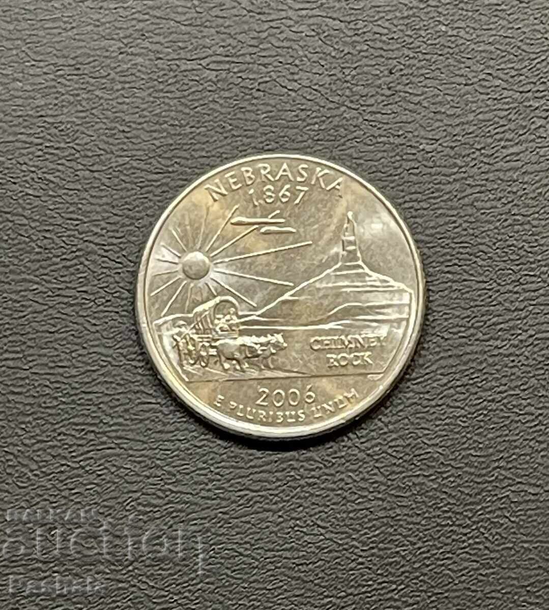 САЩ 25 цент 2006 г. NEBRASKA САЩ 25 цент 2006 г. NEBRASKA