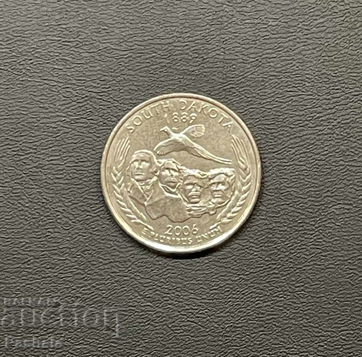 ΗΠΑ 25 σεντ 2006 SOUTH DAKOTA