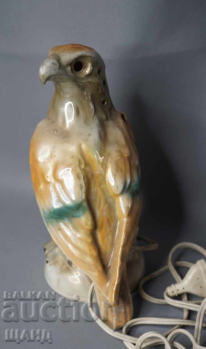 Auction Old Porcelain Figure Figurine Eagle Night Lamp Auction Old Porcelain Figure Figurine Eagle Night Lamp