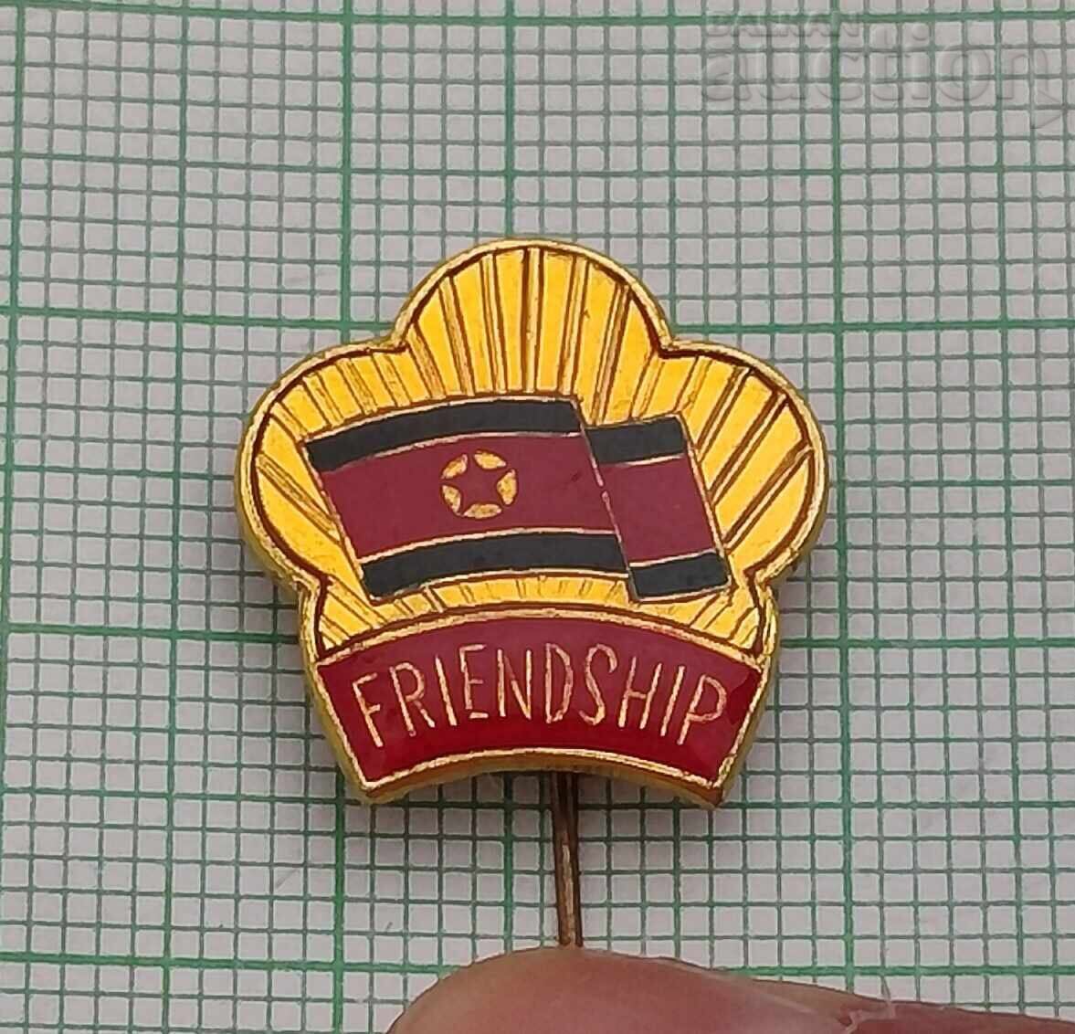 North Korea Friendship Badge North Korea Friendship Badge