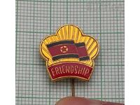 СЕВЕРНА КОРЕЯ ДРУЖБА ЗНАЧКА