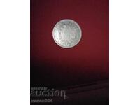 Монета 5 франка 1874г.Франция.