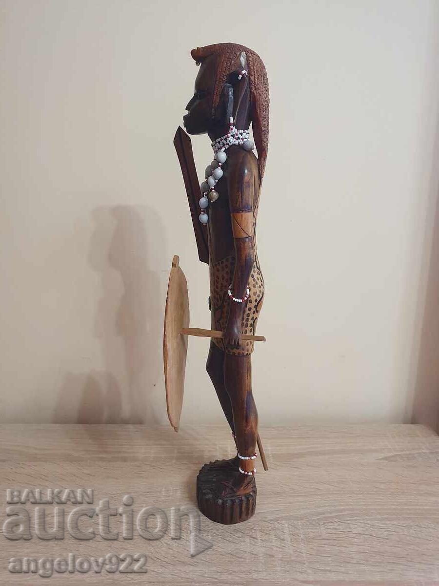 Доставка на Голяма масивна дървена фигура статуетка!!!