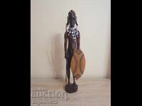 Голяма масивна дървена фигура статуетка!!!