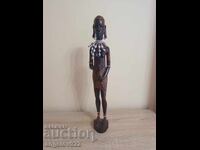 Μεγάλο, συμπαγές ξύλινο ειδώλιο!!!