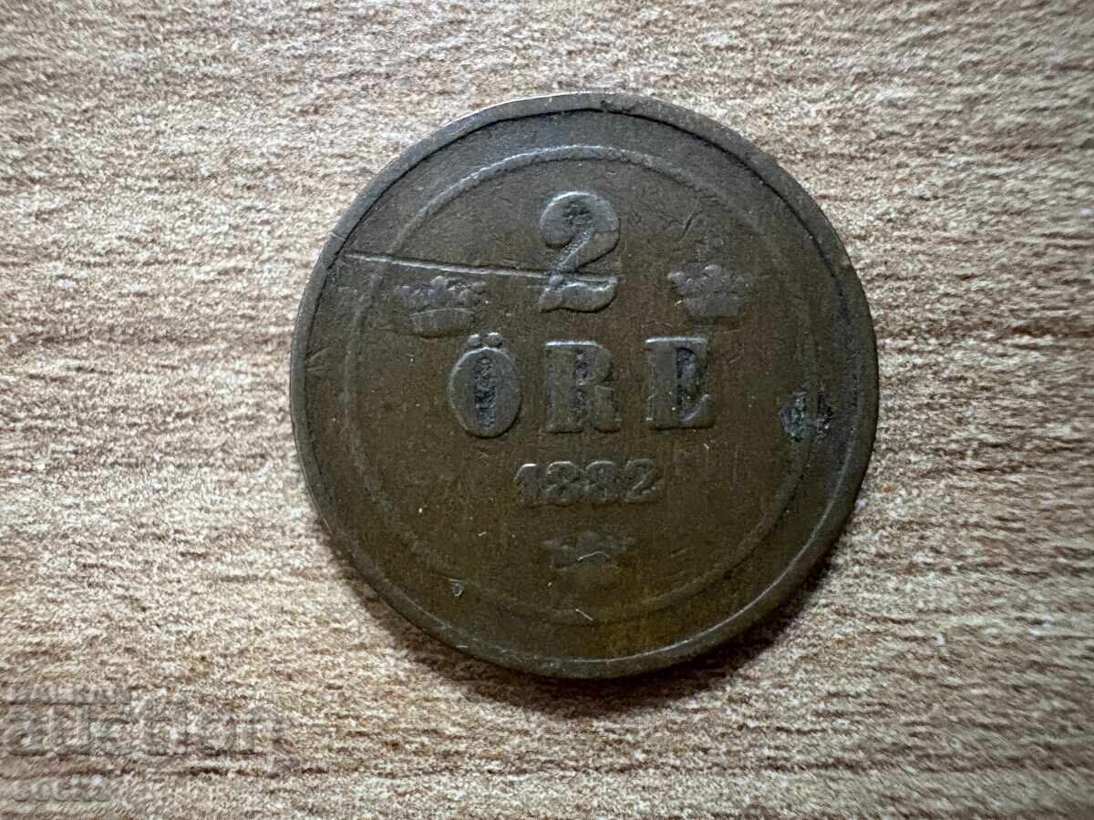 Швеция - 2 йоре (1882) Швеция - 2 йоре (1882)