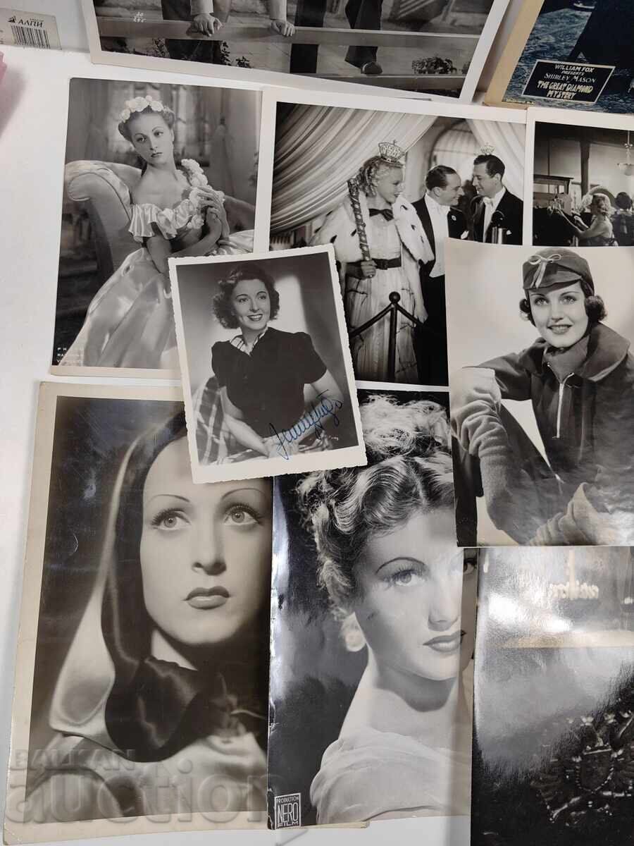 Auction 1930s/1940s OLD PROFESSIONAL PHOTOS WITH MOVIE ACTORS Auction 1930s/1940s OLD PROFESSIONAL PHOTOS WITH MOVIE ACTORS