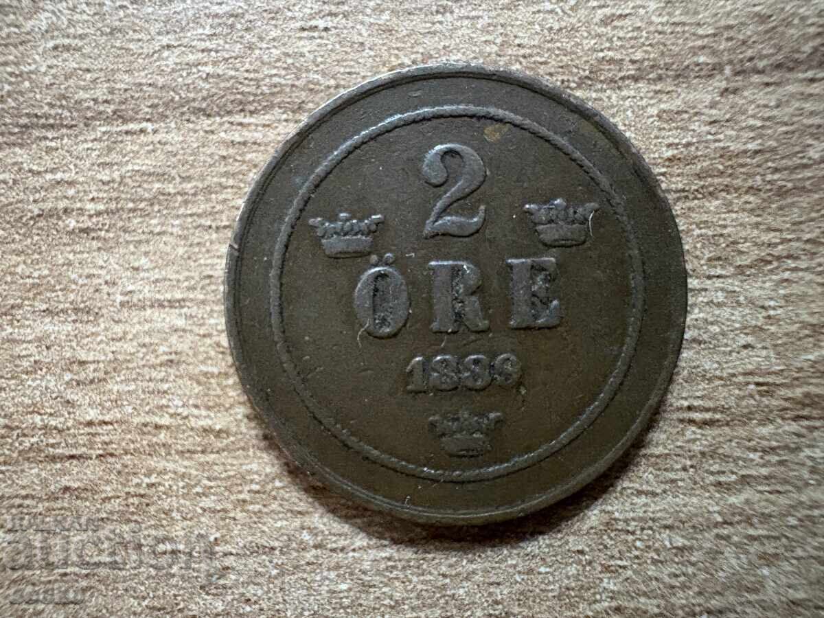 Швеция - 2 йоре (1889) Швеция - 2 йоре (1889)
