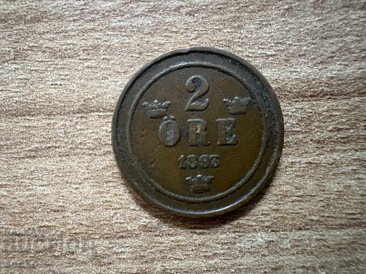 Suedia - 2 öre (1893) Suedia - 2 öre (1893)
