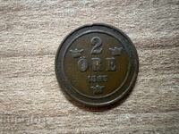 Suedia - 2 öre (1893)