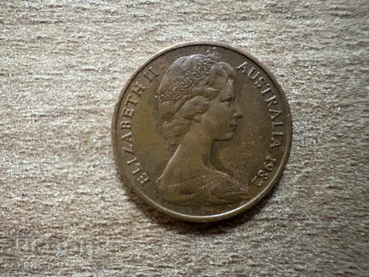 Australia - 1 Cent (1982) with price 0.55 BGN | € 0.28