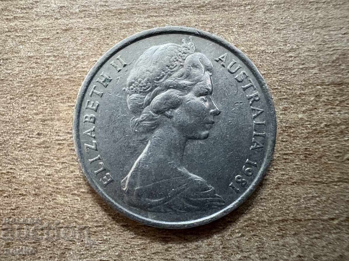 Australia - 20 cenți (1981) cu preț € 0.36 | 0.70 BGN Australia - 20 cenți (1981) cu preț € 0.36 | 0.70 BGN