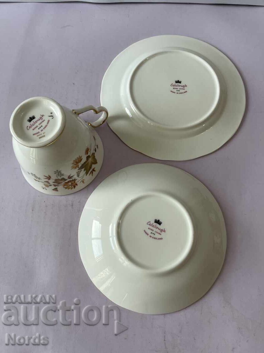 Доставка на Colclough Английски троен сет за чай Доставка на Colclough Английски троен сет за чай
