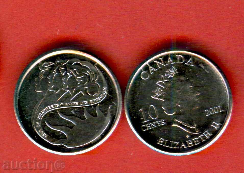 CANADA CANADA 10 Cenți emisiune - issue 2001 NOI UNC