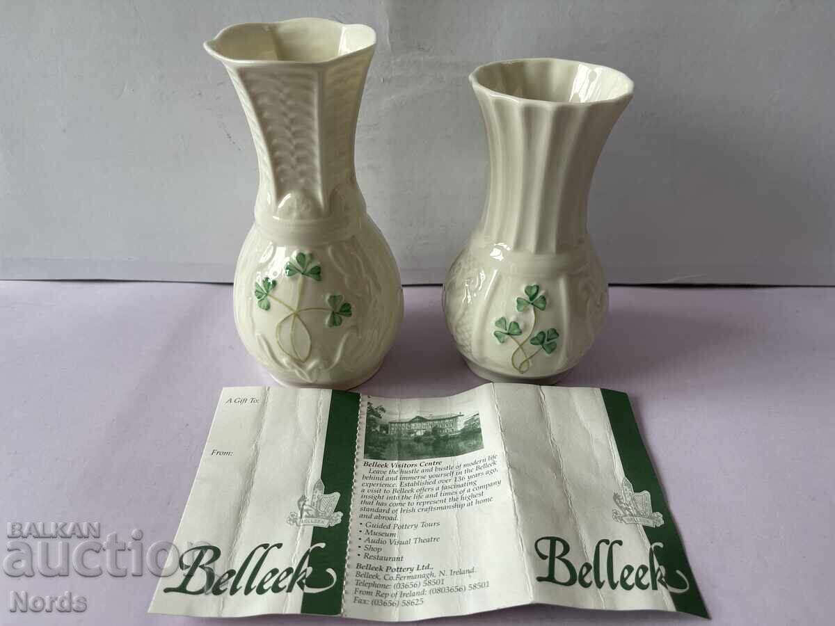 Belleek Винтидж ирландски вази Belleek Винтидж ирландски вази