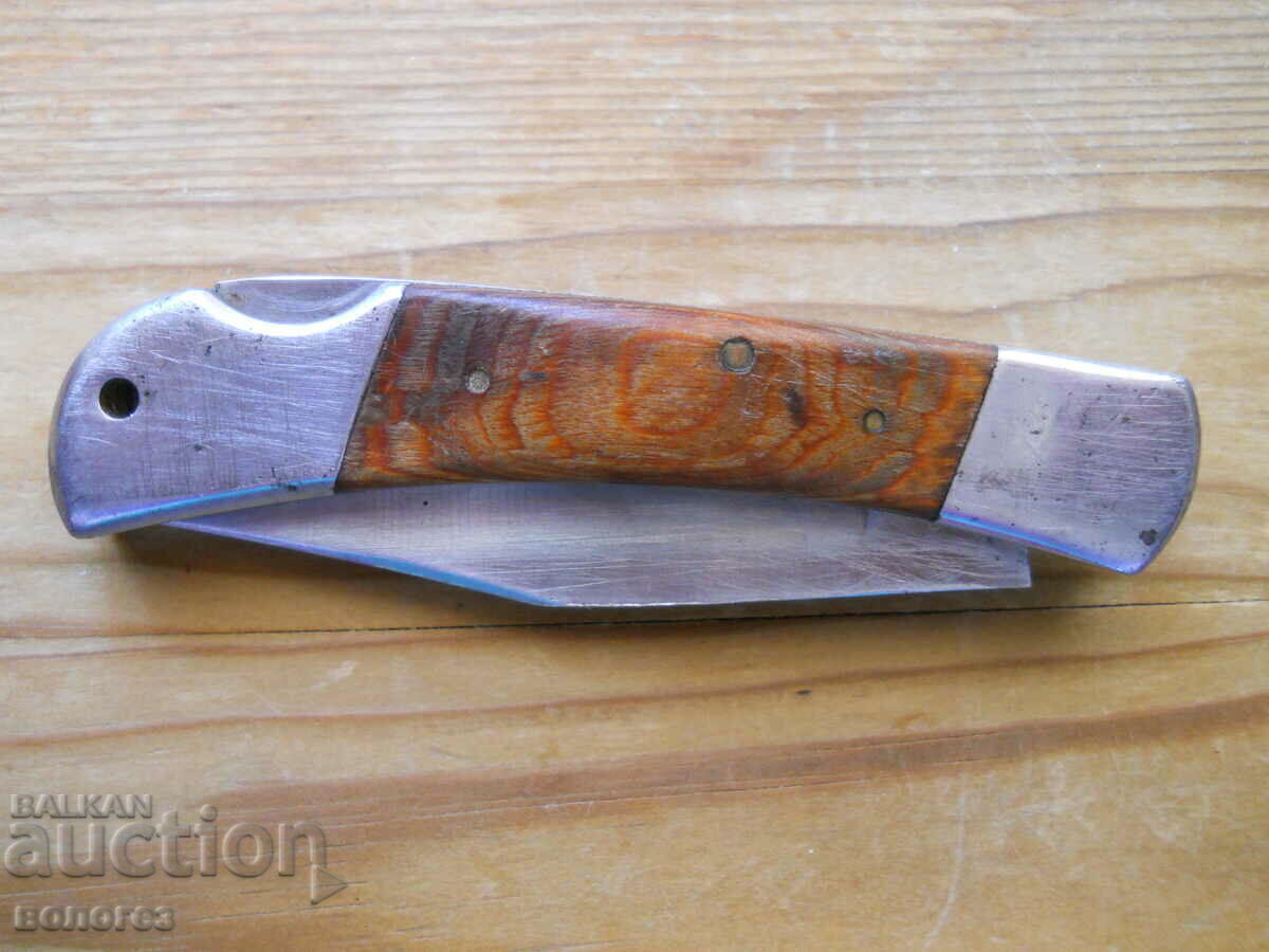 Аукцион Сгъваем нож  с костени дръжки "Rostfrei - Filtron"