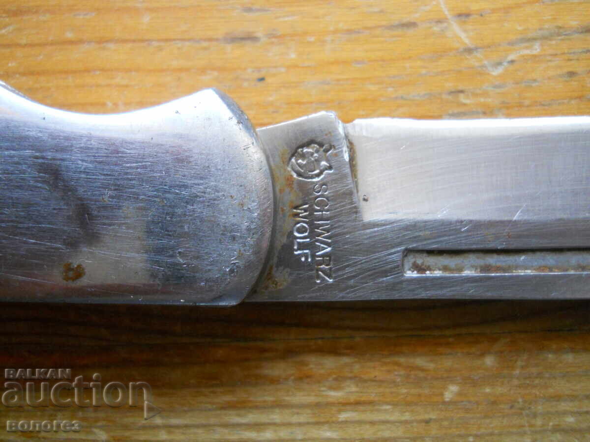 Сгъваем нож  с костени дръжки "Shwarz Wolf" - 6