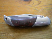Folding knife with bone handles "Schwarz Wolf"