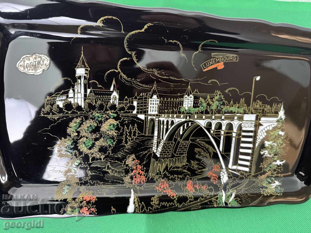 Delivery of Old French Tray - "Adolphe Bridge" Luxembourg City. No. 7647 Delivery of Old French Tray - "Adolphe Bridge" Luxembourg City. No. 7647