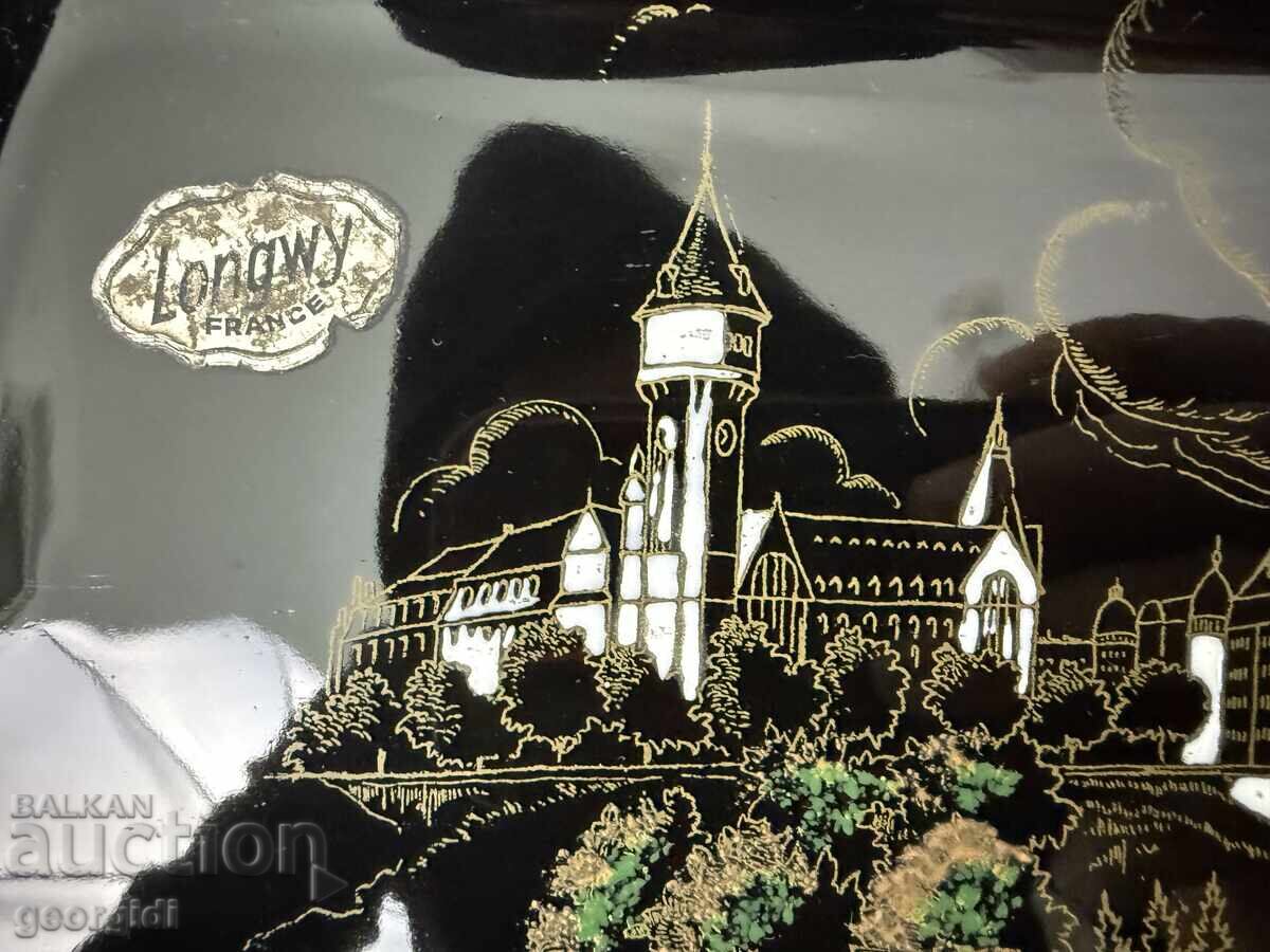 Old French Tray - "Adolphe Bridge" Luxembourg City. No. 7647 - 5 Old French Tray - "Adolphe Bridge" Luxembourg City. No. 7647 - 5