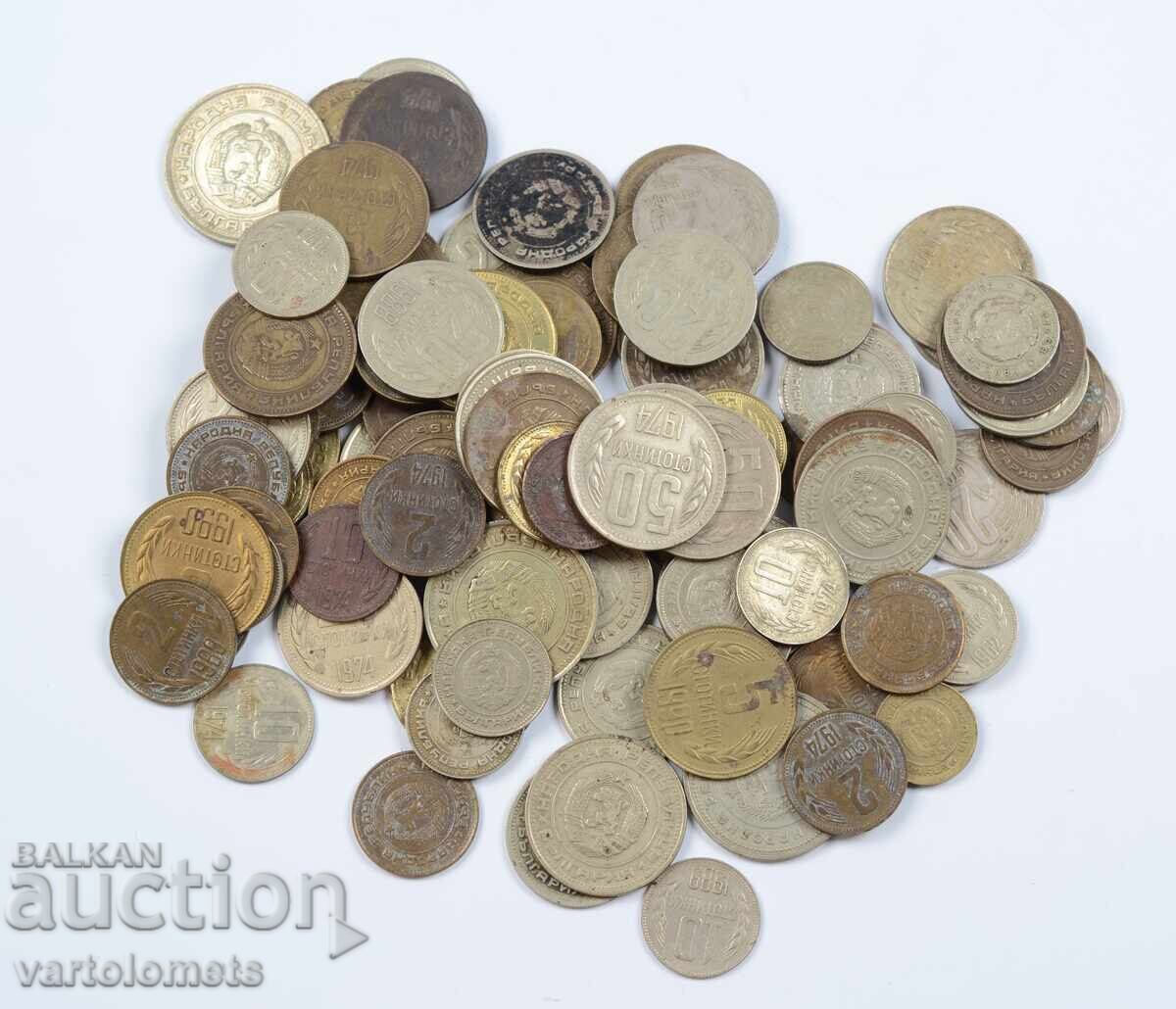 Λοτ από 101 τμχ. νομίσματα ΛΔ Βουλγαρίας σοσιαλ με τιμή 15.00 BGN | € 7.67