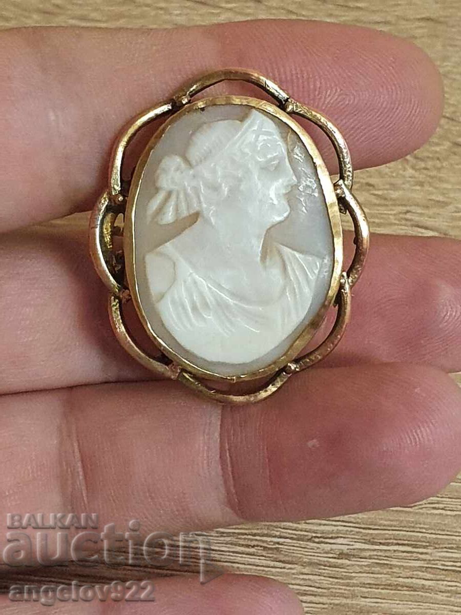 Δημοπρασία Βίντατζ καμέα καρφίτσα!!!